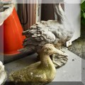 L07. Duck and goose garden ornaments. 